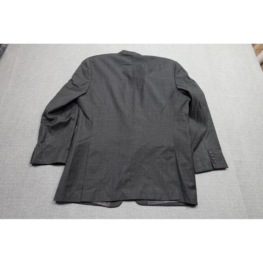 Lauren Ralph Lauren Suit Jacket Mens 44L Gray Wool Two Button Notch Lapel - Picture 5 of 10